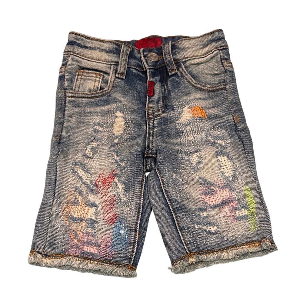 MSRP $52 NWT Haus Jr Aro Denim Short Size 2T Boys or Unisex | SAME DAY SHIP